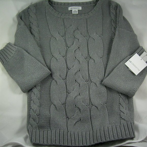 Liz Claiborne Grey Heather Sweater - Picture 5 of 7